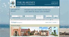 Desktop Screenshot of blakeneycottagecompany.co.uk